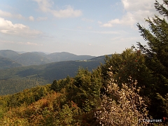 La Jumenterie avec derrière à gauche la Haute Bers (1252 mètres), le plus haut sommet des Vosges du sud